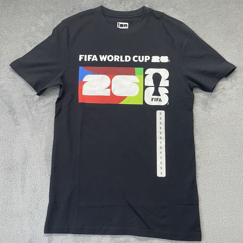 FIFA Officially Licensed FIFA World Cup 20626 Soccer T-Shirt Black Size Small